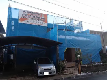 築２１年、『大和ハウス工業(株)』さんの軽量鉄骨構造の２階建て洋風住宅です。  屋根はスレート瓦(クボタ　カラーベスト　スペリアルグランデ) 広島市安佐北区亀山西・Ｓ様邸サムネイル画像